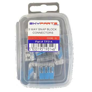 Image for SkyParts 3 Way Snap Lock Wiring Connectors - 10 Piece