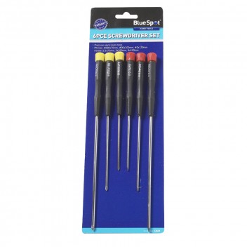 Image for Blue Spot 6 Piece Long Precision Screwdrivers