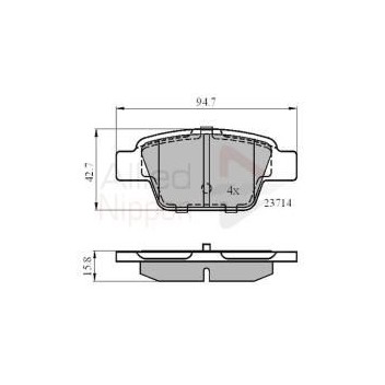 Image for Allied Nippon Brake Pads