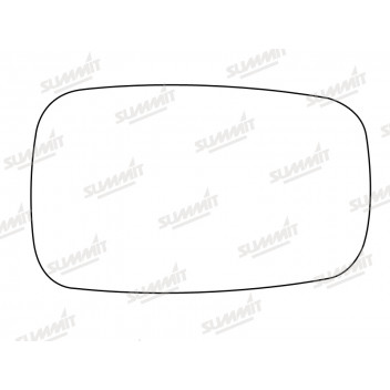 Image for Convex Mirror Glass with Backing Plate for Renault Laguna 2001 - 2007 - Left Hand Side