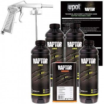 Image for U-Pol Raptor Black Spray On Liner Kit and Application Gun