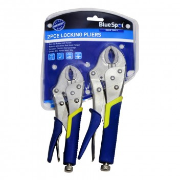 Image for BlueSpot Soft Grip Non-Slip Locking Pliers - 2 Pieces