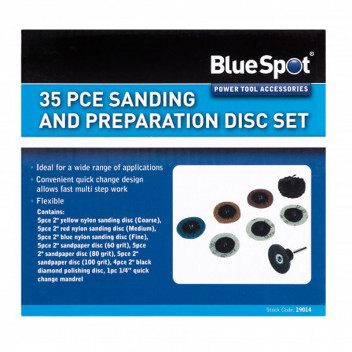 Image for Blue Spot 2" Sanding Disc Kit - 35 Pieces