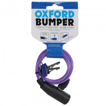 Image for Oxford Bumper Cable Lock 6mm - Purple
