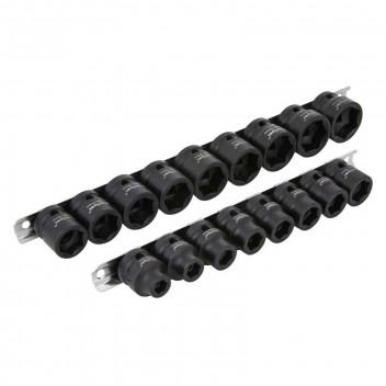Image for Blue Spot Low Profile 1/2" Impact Socket Set - 8-24mm - 17 Piece
