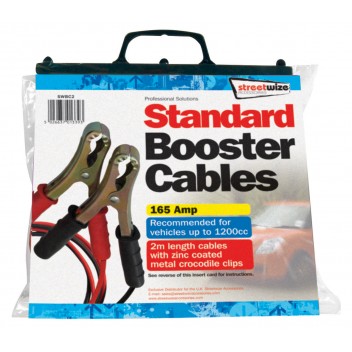 Image for Streetwize 2M Economy Booster Cables - 165A
