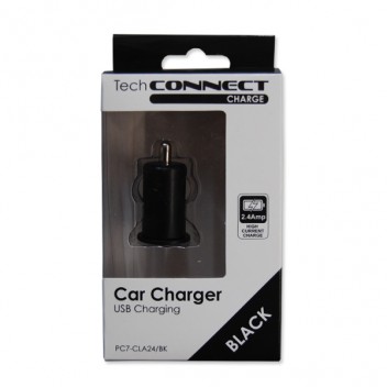 TechConnect USB Car Charger - White Image for TechConnect USB Car Charger - White