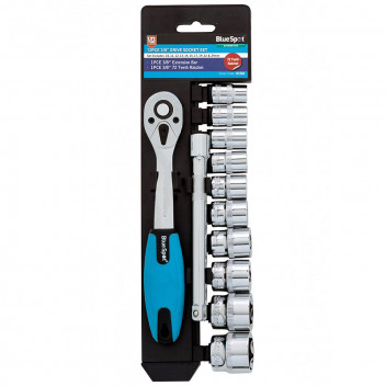 Image for Blue Spot 3/8" Ratchet & Socket Set - 12 Piece