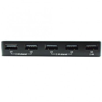 Image for Pama in Car Charger with 5 x USB Outputs - 5V DC / 7.2A 36W / 12-24V