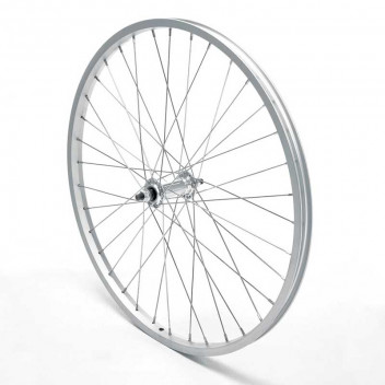 Image for Oxford Single Wall Mountain Bike Front Wheel - Silver - 26"