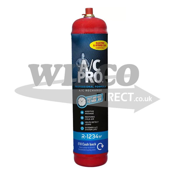 A/C Pro R1234YF Air Con Recharge Bottle 510g Wilco Direct