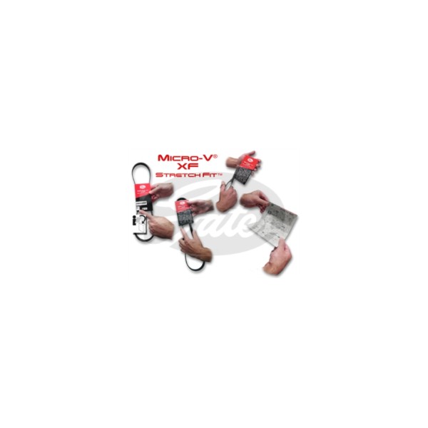 MICRO-V MULTI-RIBBED STRETCH FIT BELT image