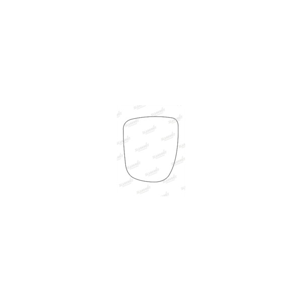 Heated Mirror Glass with Backing plate for Vauxhall Vivaro Traffic 2002 - 2014 - Left Hand Side image