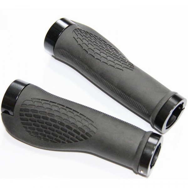 Lockon Ergonomic Handlebar Grips Black Wilco Direct