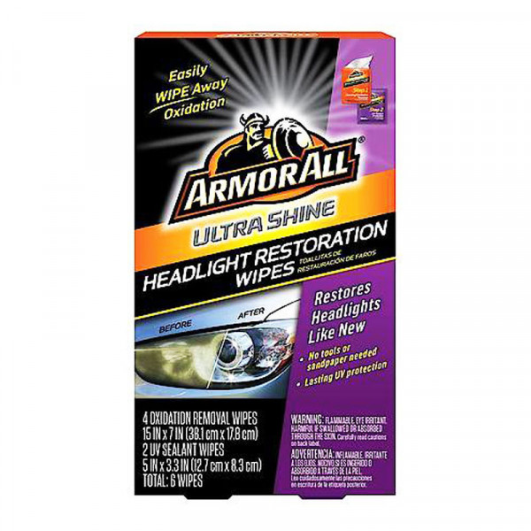 Armor All Ultra Shine Headlight Restoration Wipes Wilco Direct