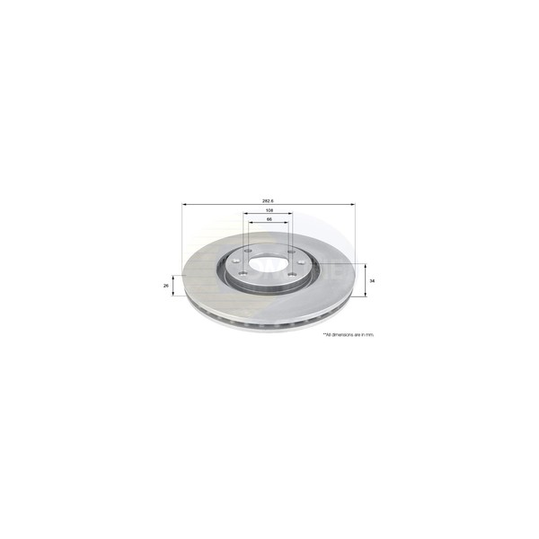 (BP) Comline Brake Disc  (Single) image