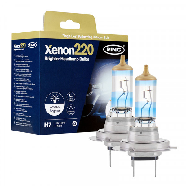 Ring Automotive Xenon 220 Halogen Bulbs - H7 image