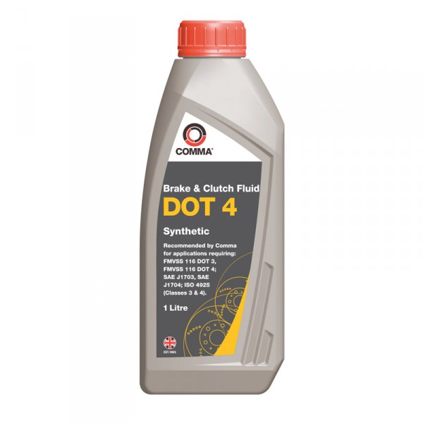 Comma DOT 4 Synthetic Brake Fluid - 1 Litre image