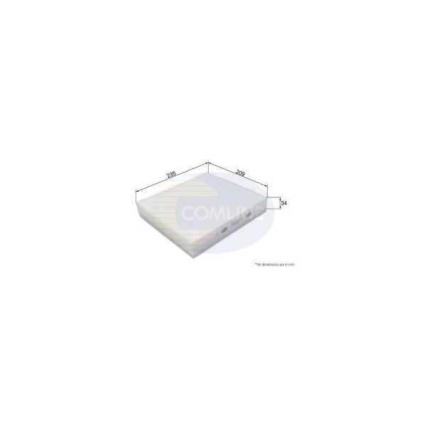 COMLINE CABIN POLLEN PAPER FILTER image