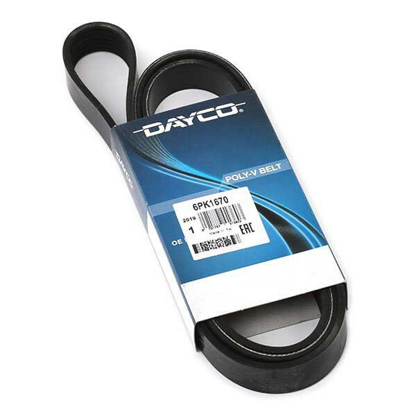Dayco Ribbed Poly-V Serpentine Belt - 1670mm image