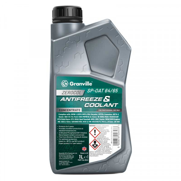 Granville Zerocol SP-OAT Antifreeze Concentrate - 1 Litre image