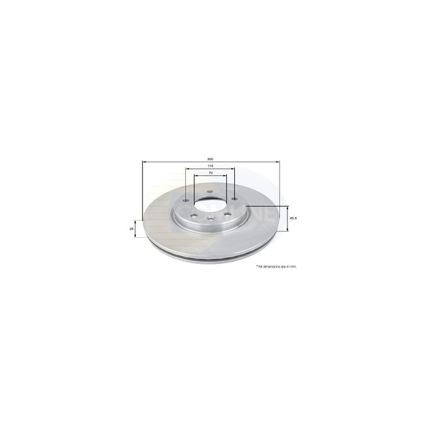 COMLINE BRAKE DISC SINGLE image