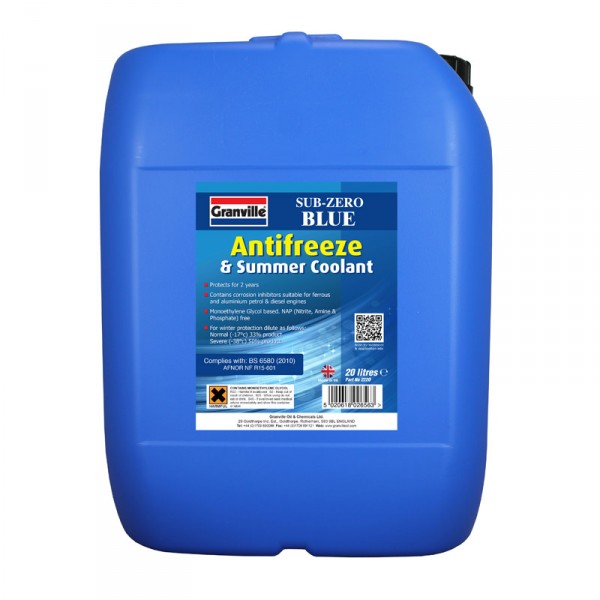 Granville Sub Zero Blue Antifreeze - 20 Litres image