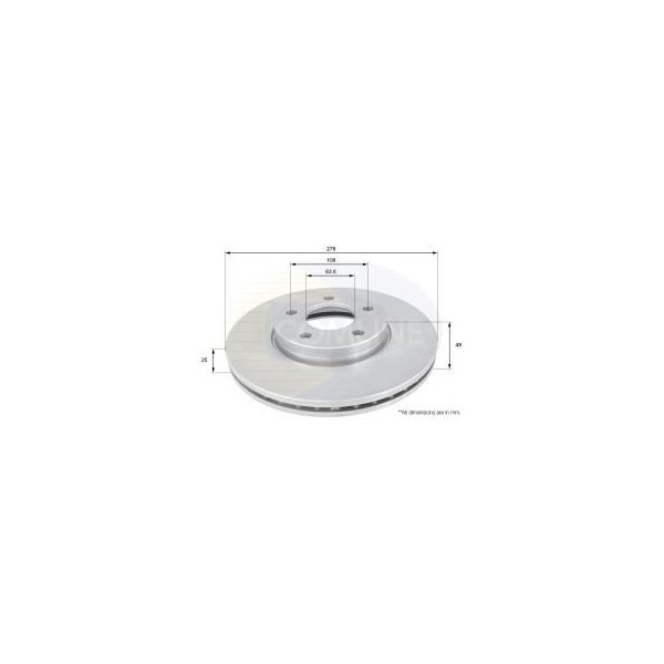 COMLINE BRAKE DISC  (SINGLE) image