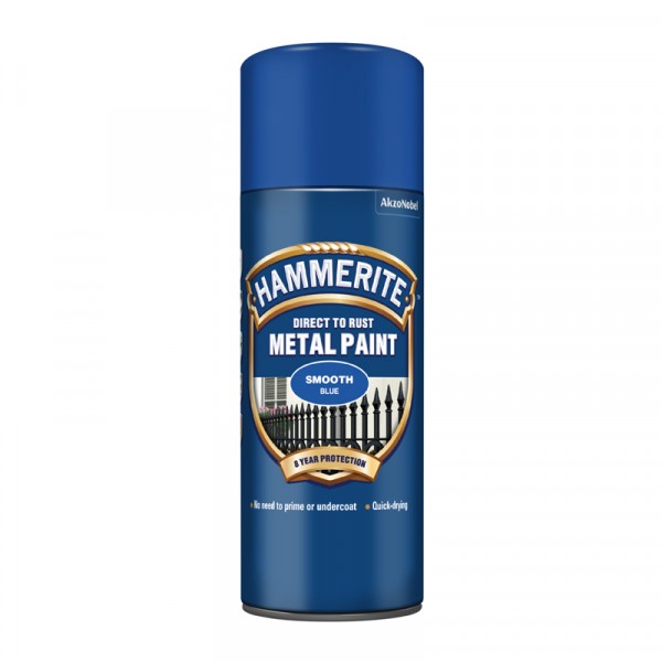 Hammerite Metal Paint Smooth Blue 400ml Wilco Direct