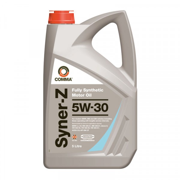 Comma Syner-Z 5W-30 Motor Oil - 5 Litres image