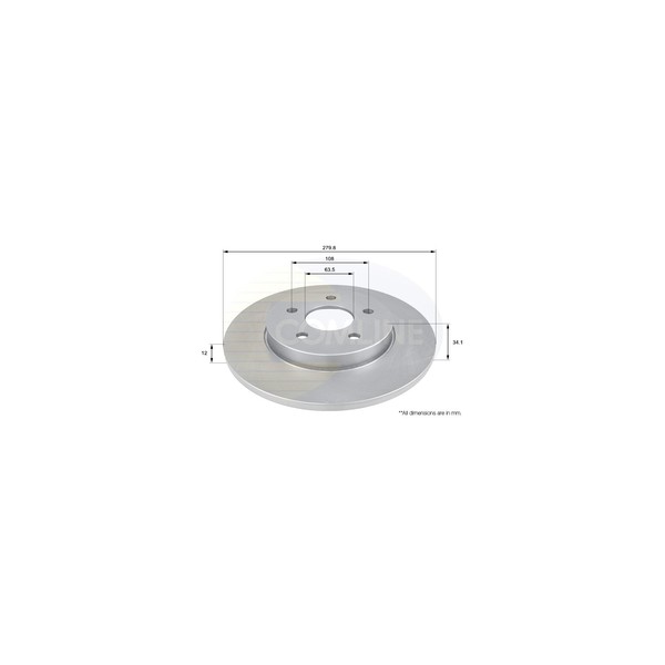 (BP) Comline Brake Disc  (Single) image