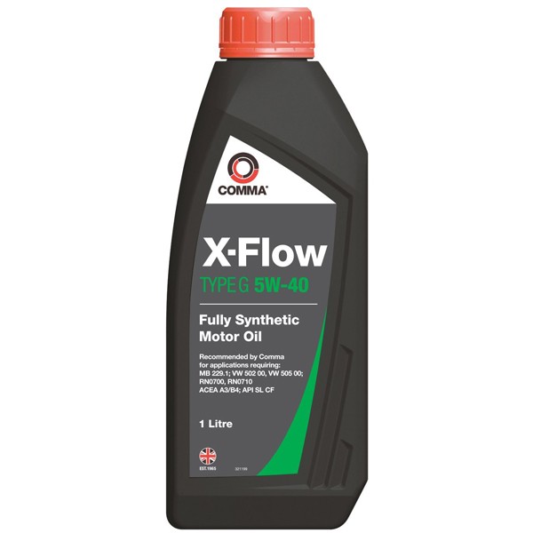 Comma X-Flow Type G 5W-40 Fully Synthetic Car Engine Oil - 1 Litre image