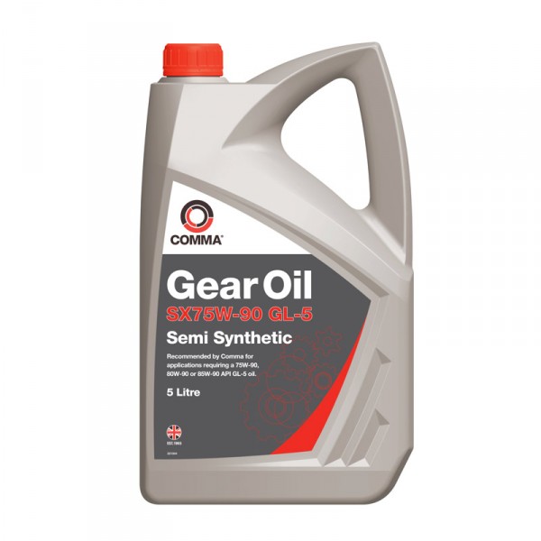 Comma SX75W-90 GL-5 Semi-Synthetic Gear Oil - 5 Litres image