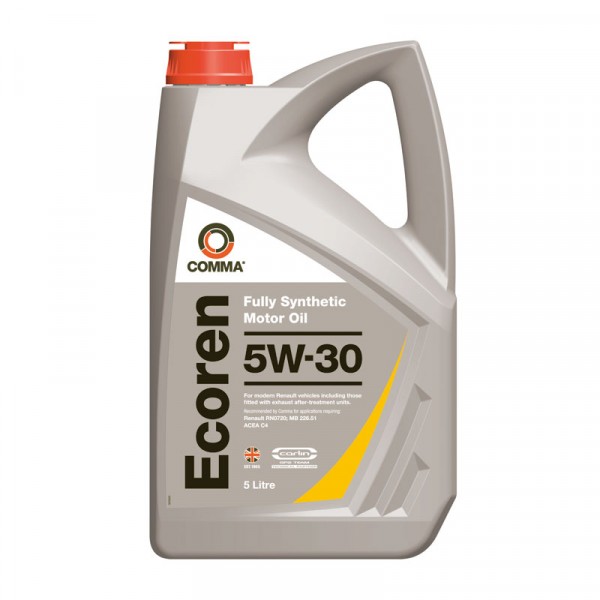 Comma Ecoren 5W-30 Fully Synthetic Oil - 5 Litres image