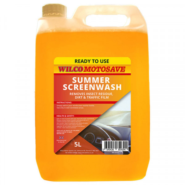 Wilco Screenwash Summer Readymix 5 Litres Wilco Direct