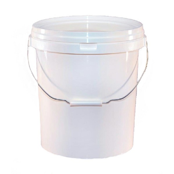 White Valeters Bucket with Lid 20 Litre Wilco Direct