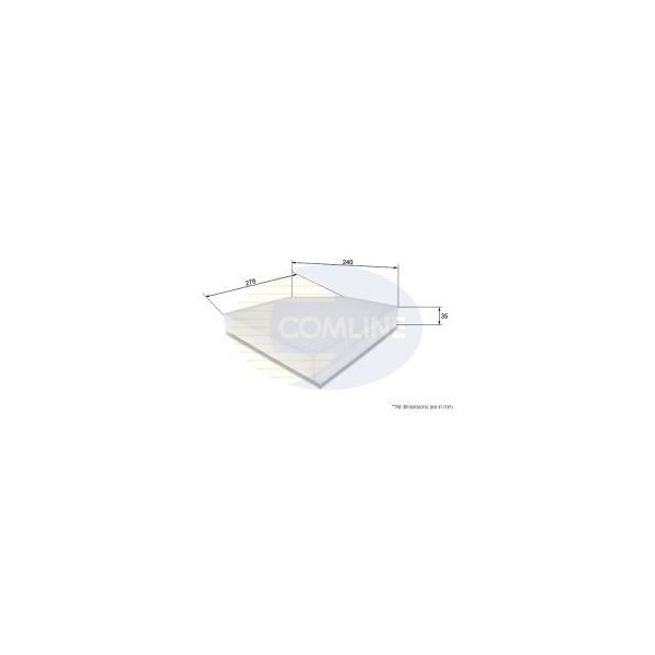 Comline Cabin Pollen Paper Filter image
