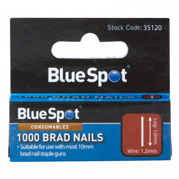 Blue Spot 10mm Brad Nails Box of 1000 Wilco Direct