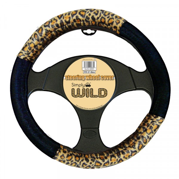Steering Wheel Cover Leopard Print Wilco Direct