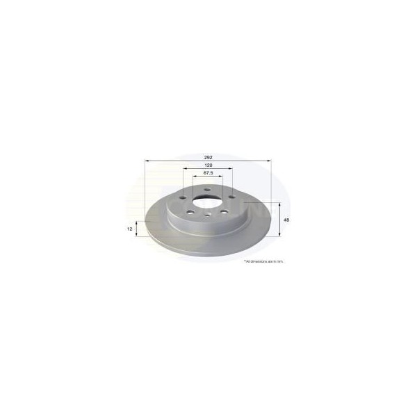 Comline Brake Disc  (Single) Rear Vauxhall Insignia 16\" Rim image
