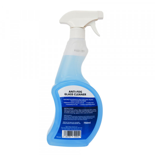 Shortis Anti Fog Glass Cleaner 750ml Wilco Direct