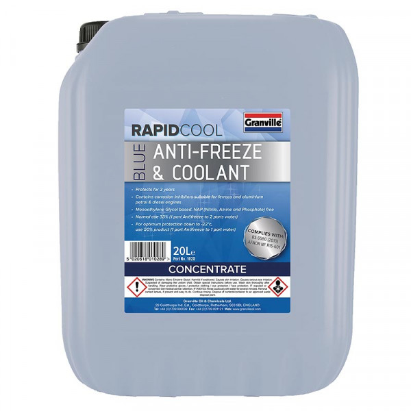 Granville Rapid Cool Blue Antifreeze - 20 Litres image