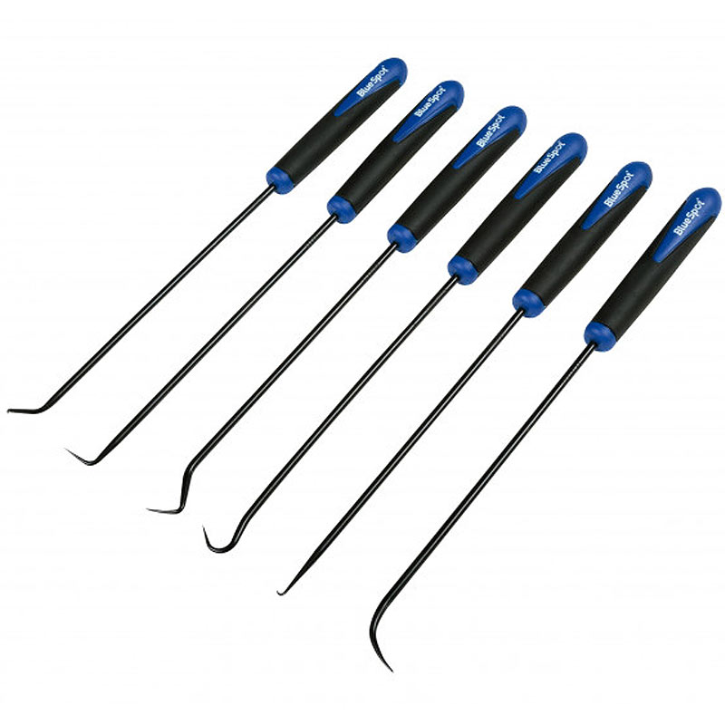 Blue Spot Long Reach Pick and Hook Set - 6 Piece - Wilco Direct