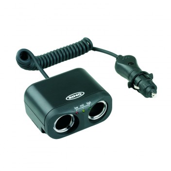 Twin MultiSocket with Battery Analyser Image for Twin MultiSocket with Battery Analyser