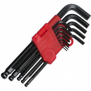 Blue Spot Long Arm Metric Ball End Hex Key Set - 13 Piece Image for Blue Spot Long Arm Metric Ball End Hex Key Set - 13 Piece