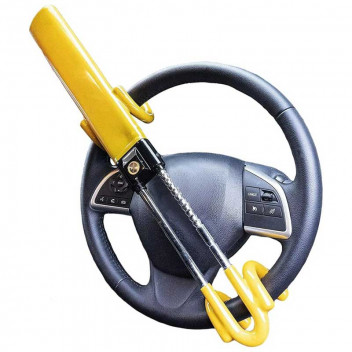 Summit Heavy Duty Double Hook Steering Wheel Lock Image for Summit Heavy Duty Double Hook Steering Wheel Lock