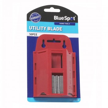 Blue Spot 50 Piece Utility Blade Set In Dispenser Image for Blue Spot 50 Piece Utility Blade Set In Dispenser