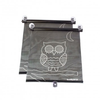 Sakura Side Sunshades - Rollerblind - Owl Image for Sakura Side Sunshades - Rollerblind - Owl