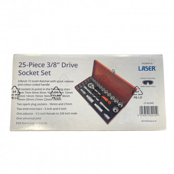 Shortis 60th Anniversary 25 Piece Socket Set (3/8" Drive) Image for Shortis 60th Anniversary 25 Piece Socket Set (3/8" Drive)