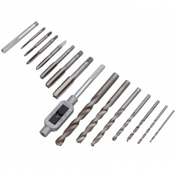 Blue Spot Drill and Tap Set - 15 Piece Image for Blue Spot Drill and Tap Set - 15 Piece